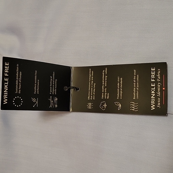 Klauss Boehler Slim Fit Blue Dress Shirt- Size 16.5 - Picture 13 of 14